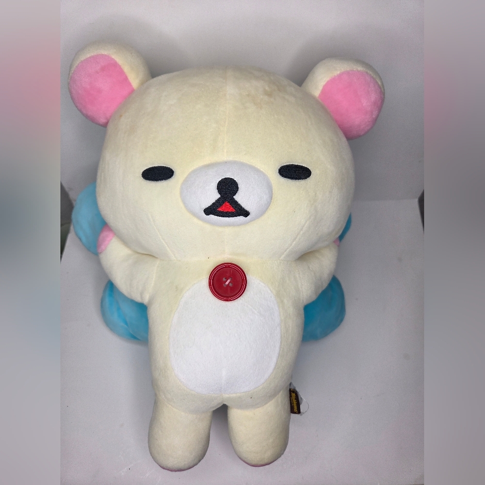 Rilakkuma 16” Blue Laying Cloud Plush Bear Soft